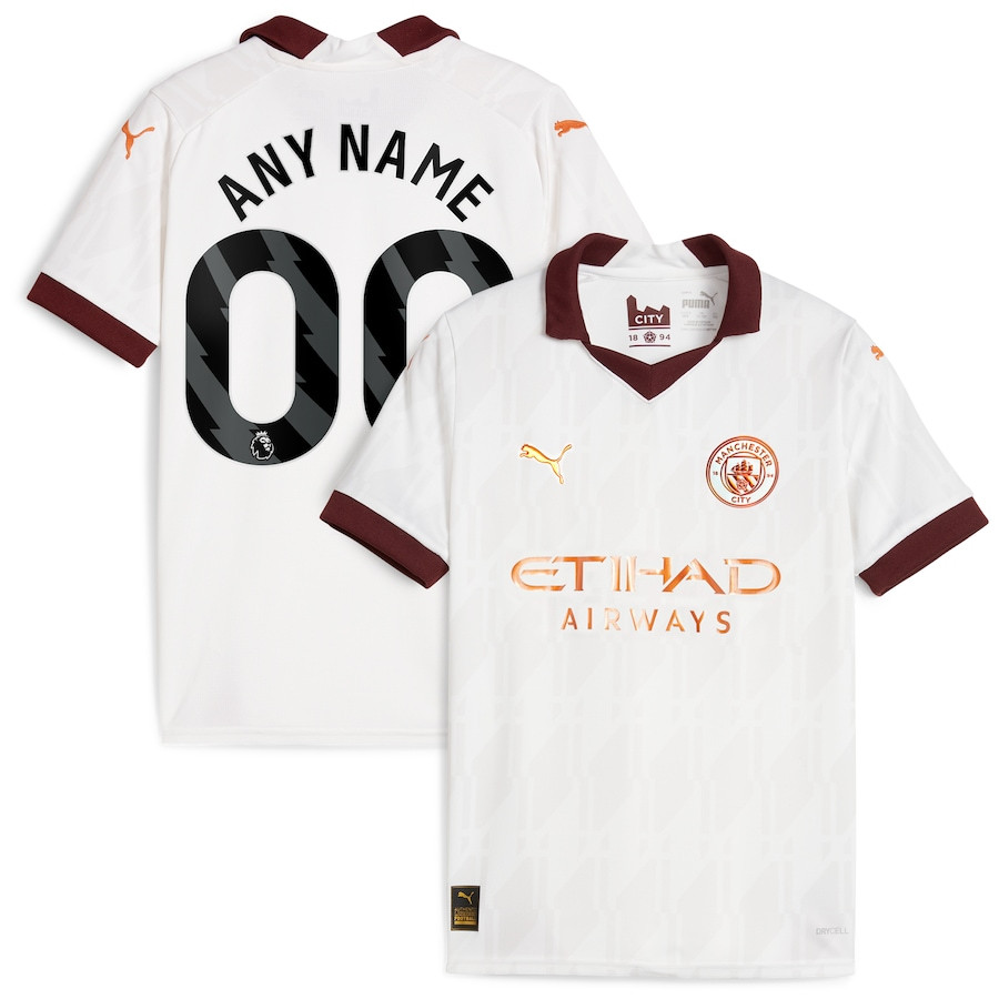 Manchester City 2023/24 Away Custom YOUTH Jersey – White
