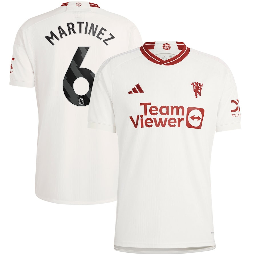 Lisandro Martnez 6 Manchester United 2023/24 Third Men Player Jersey – White