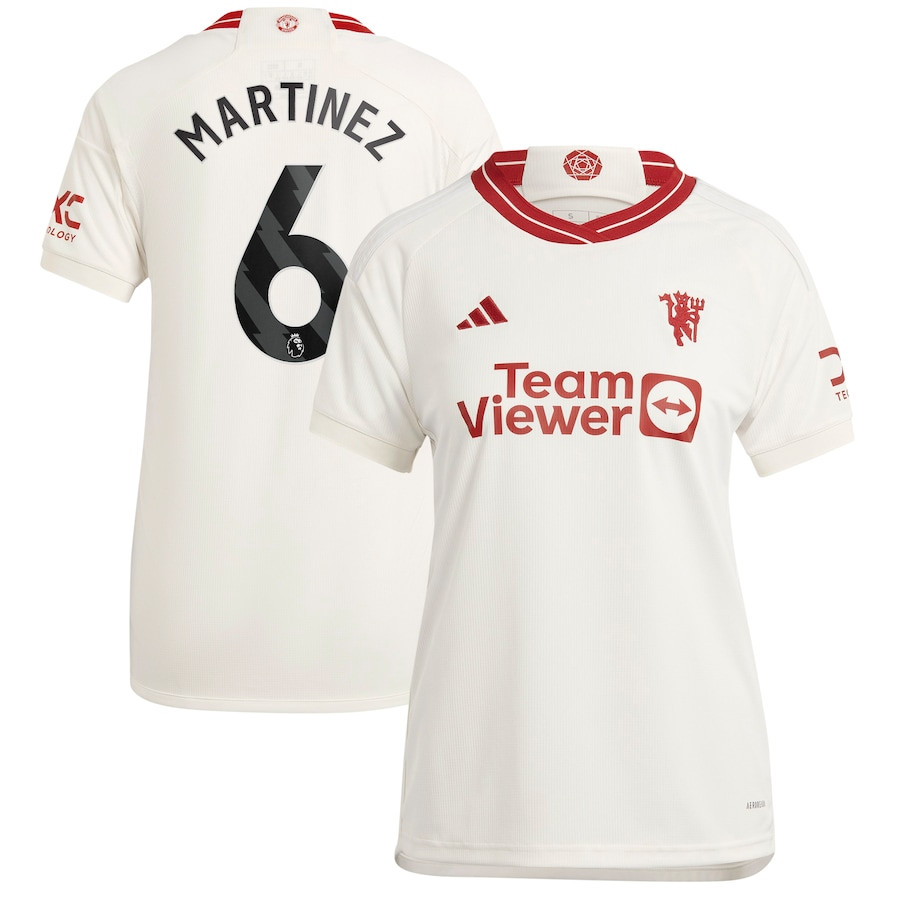 Lisandro Martnez 6 Manchester United 2023/24 Third Women Player Jersey – White