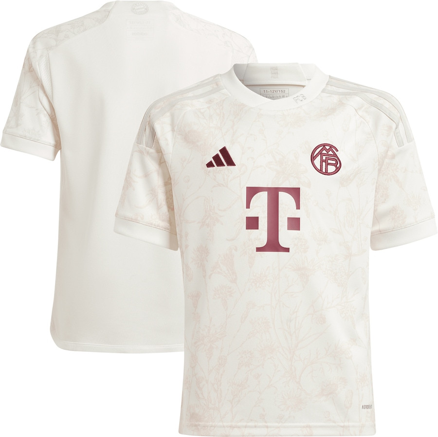 Bayern Munich 2023/24 Third Youth Jersey – White