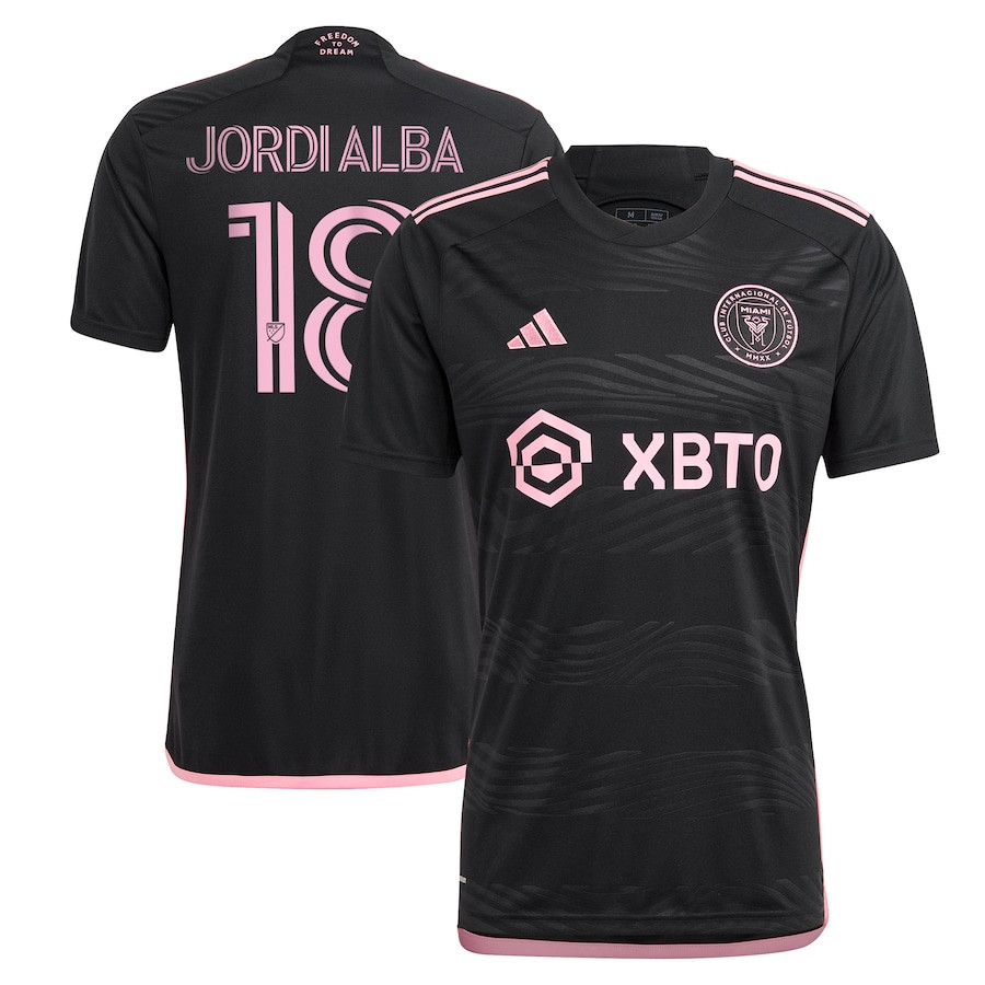 Jordi Alba Ramos 18 Inter Miami CF 2023 La Noche Men Jersey – Black