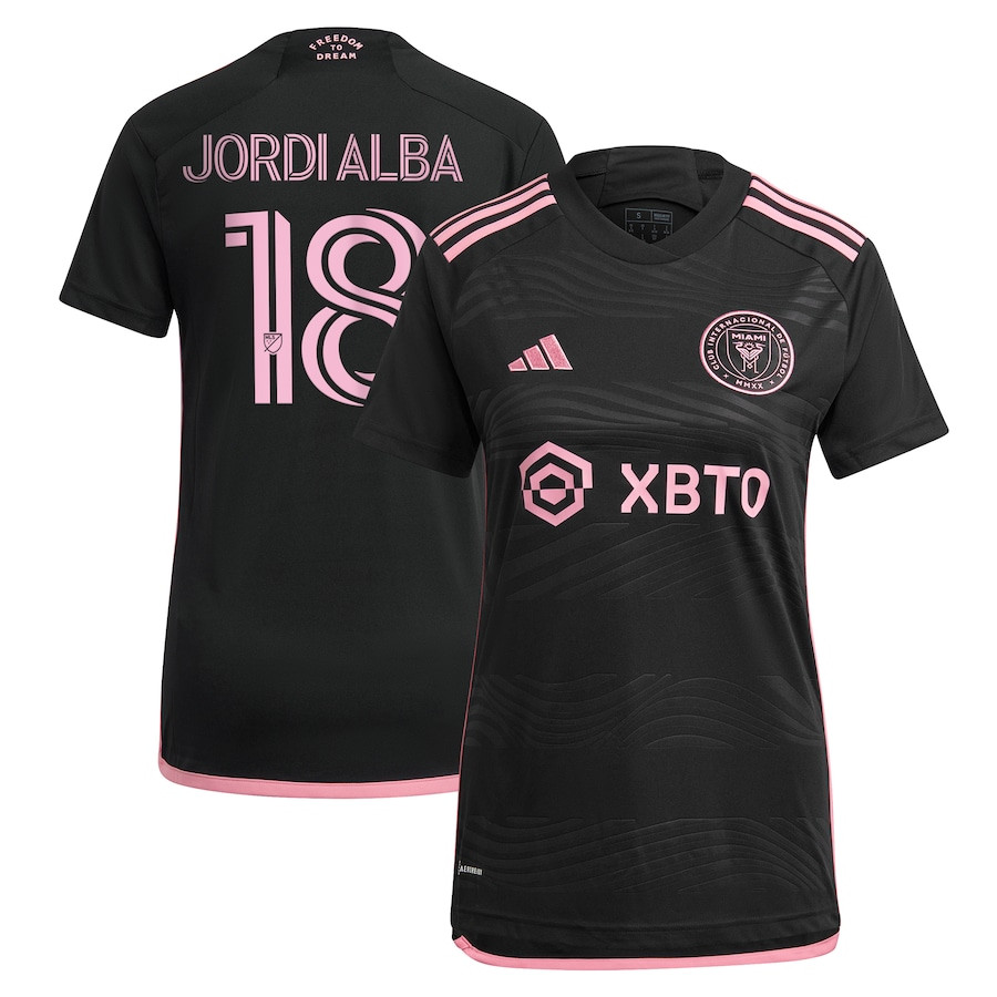 Jordi Alba Ramos 18 Inter Miami CF 2023 La Noche Women Jersey – Black