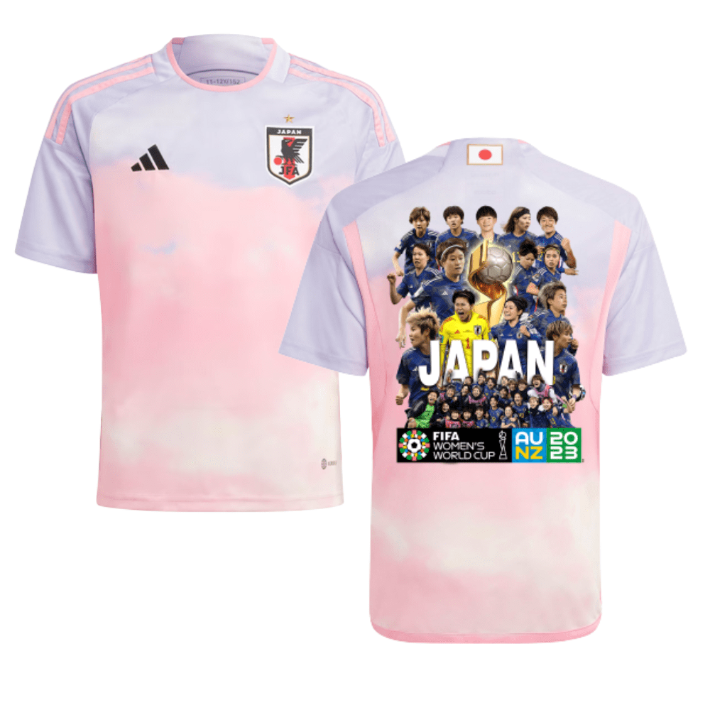 Japan Women's National Team Road To Champions 2023-24 World Cup Away YOUTH Jersey – Pink