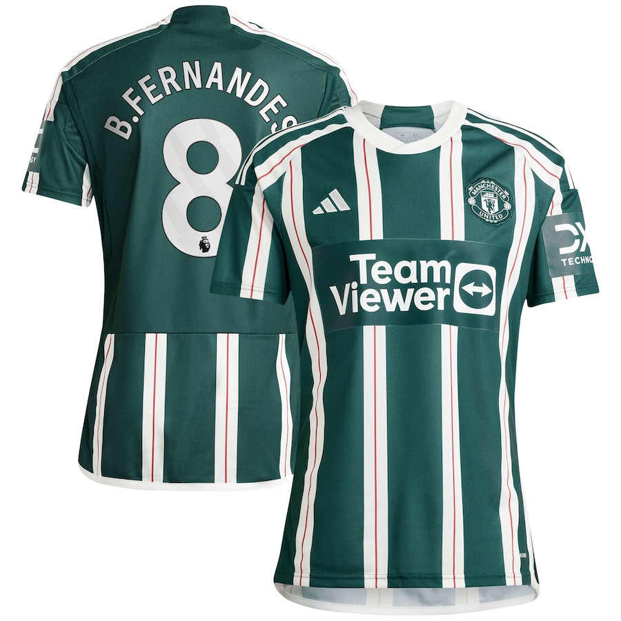 Bruno Fernandes 8 Manchester United 2023/24 Away Men Jersey – Green