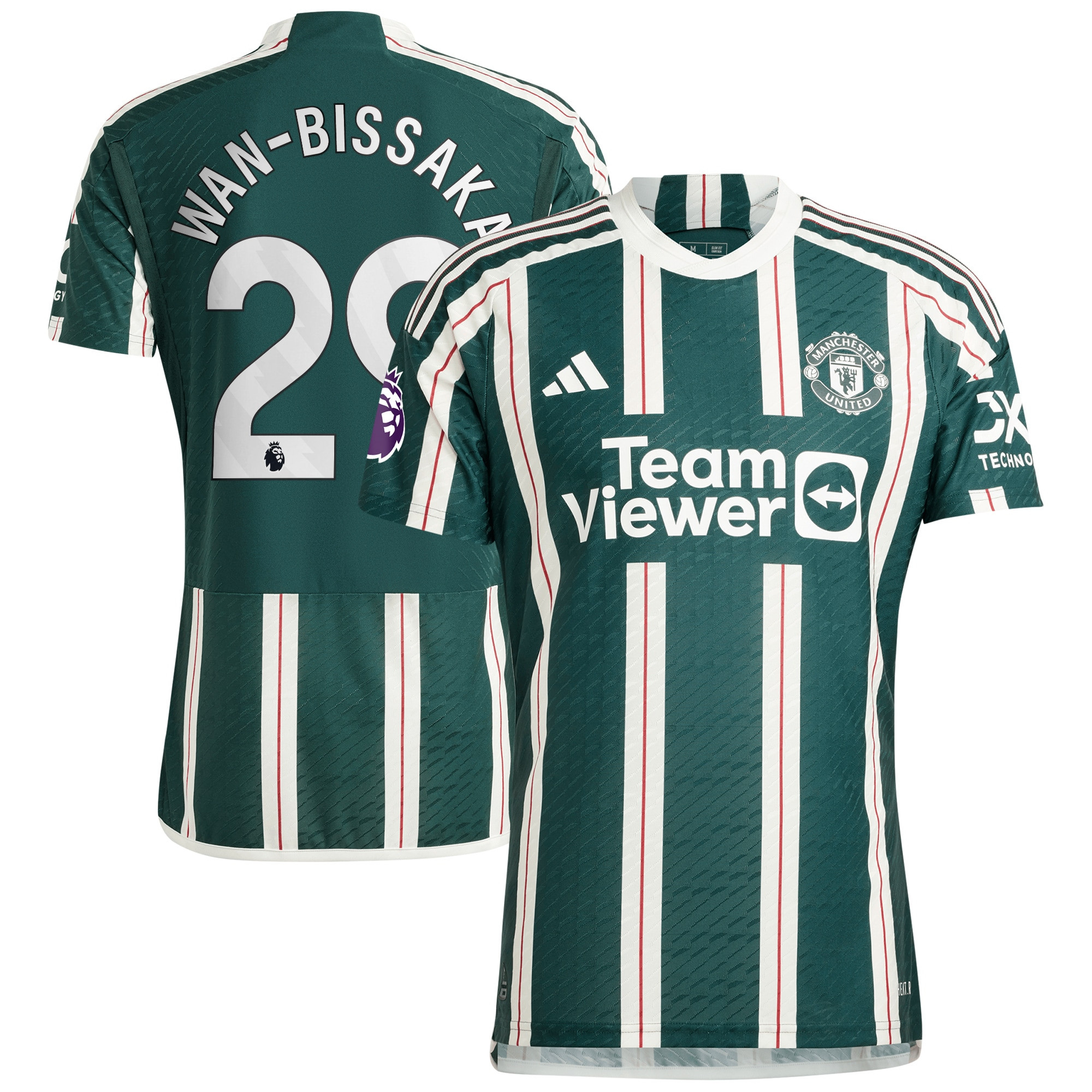 Aaron Wan-Bissaka 29 Manchester United 2023/24 Away Jersey – Men, Green
