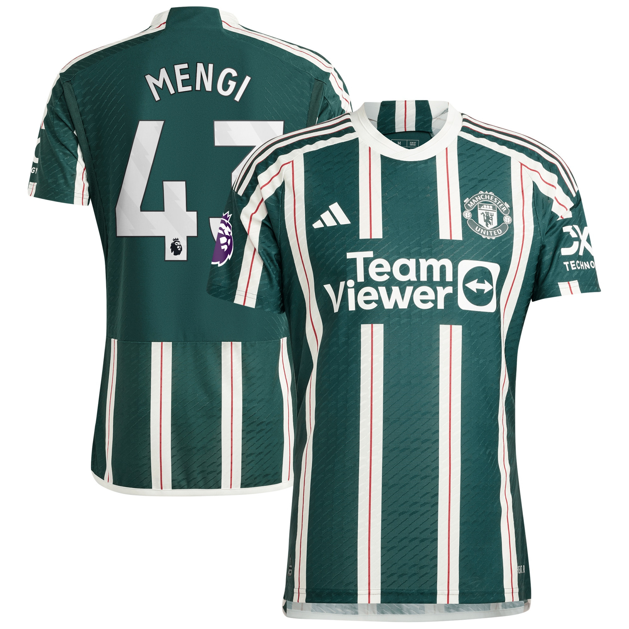 Teden Mengi 43 Manchester United 2023/24 Away Jersey – Men, Green