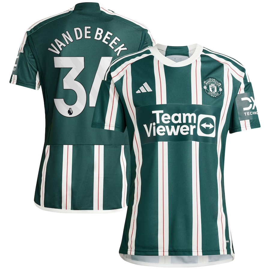 Donny Van De Beek 34 Manchester United 2023/24 Away Men Jersey – Green