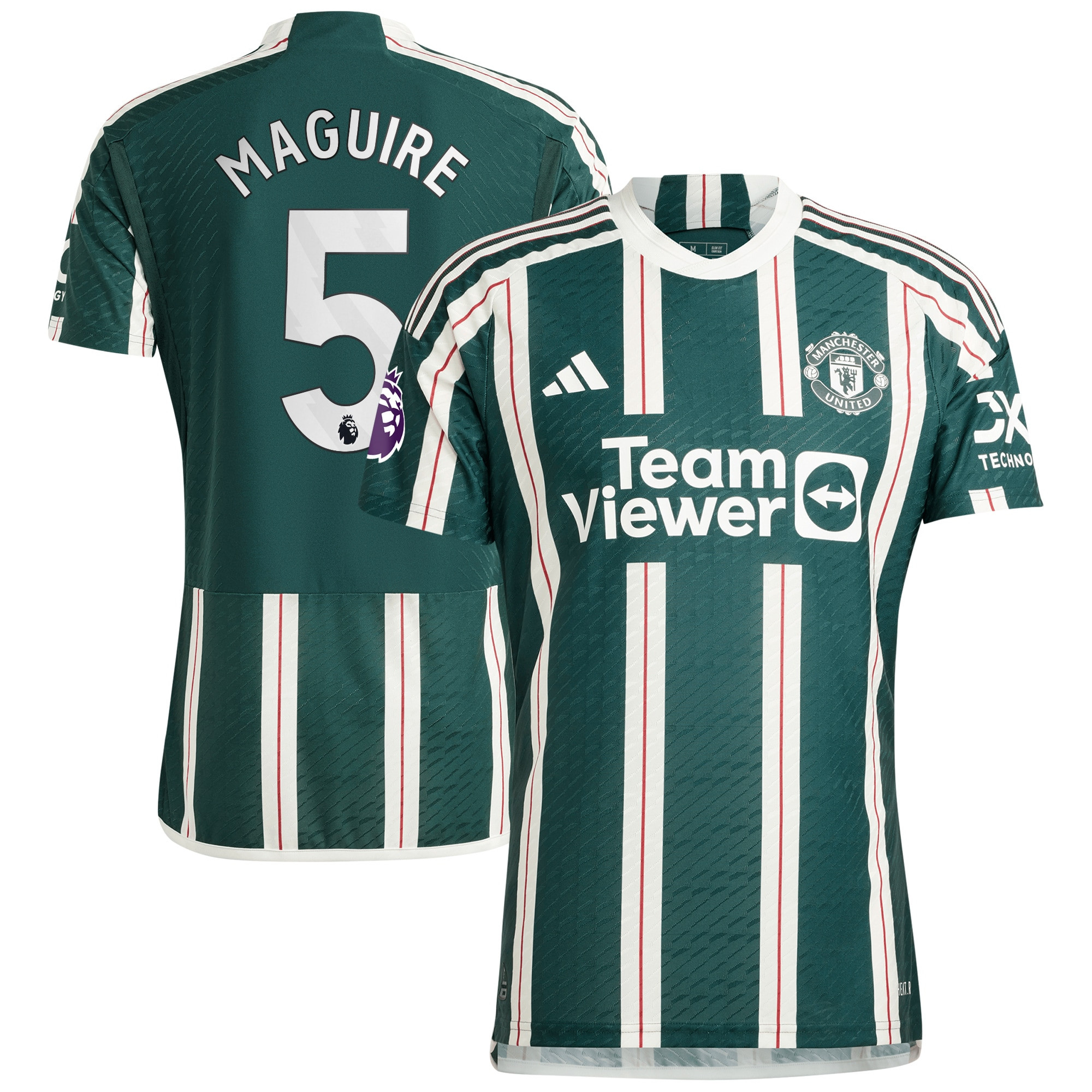 Harry Maguire 5 Manchester United 2023/24 Away Jersey – Men, Green