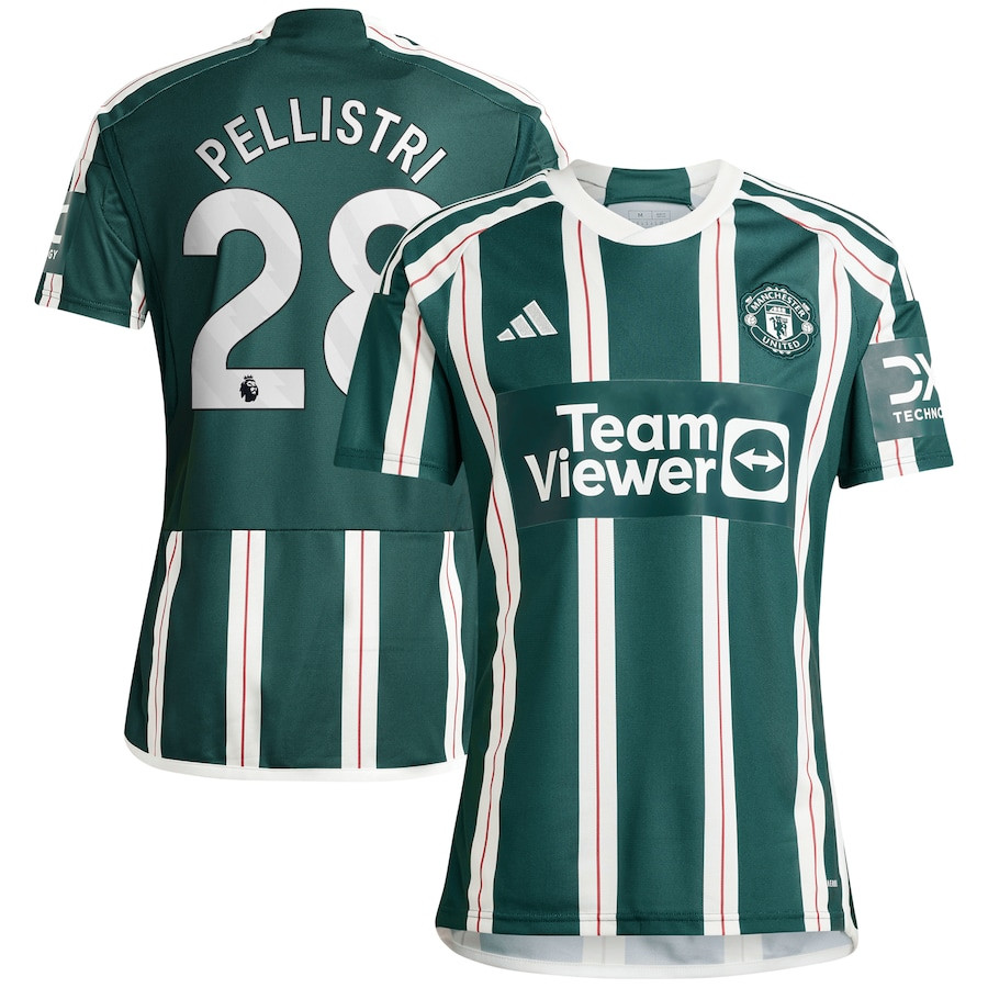 Facundo Pellistri 28 Manchester United 2023/24 Away Men Jersey – Green