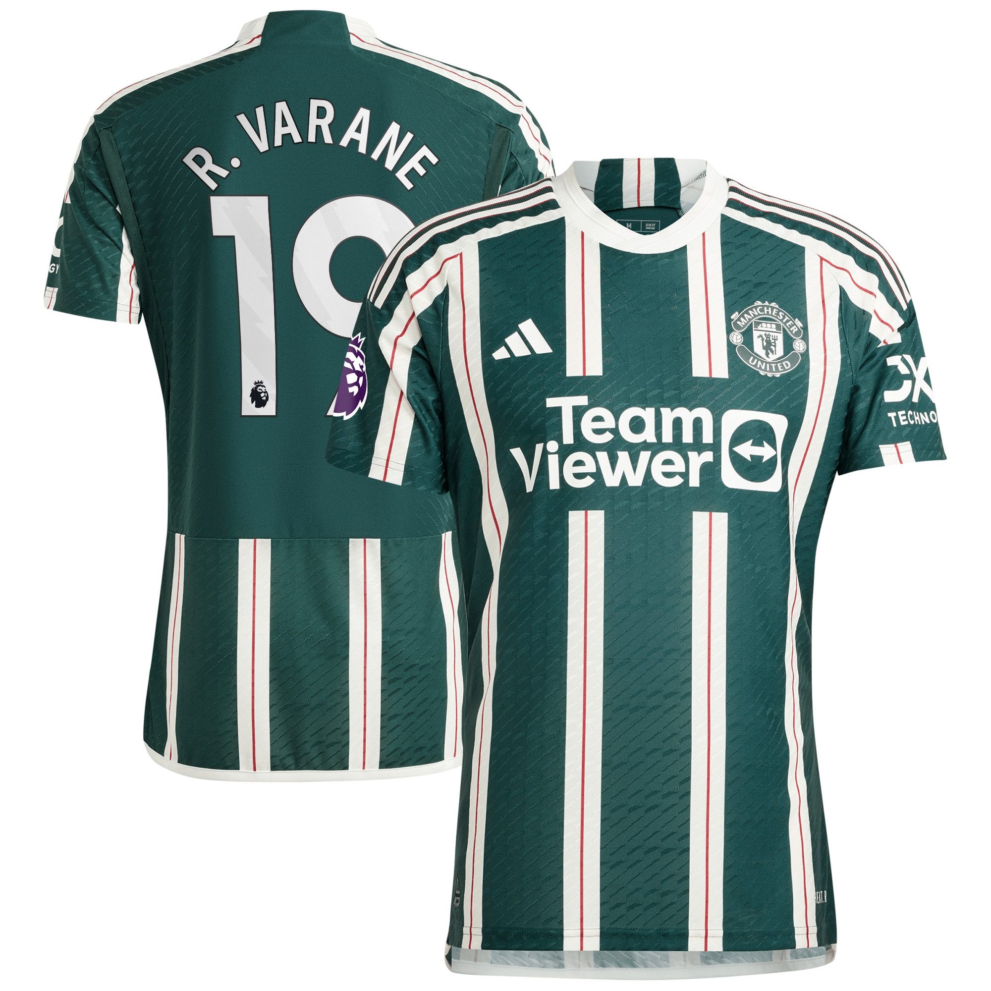 Raphael Varane 19 Manchester United 2023/24 Away Jersey – Men, Green