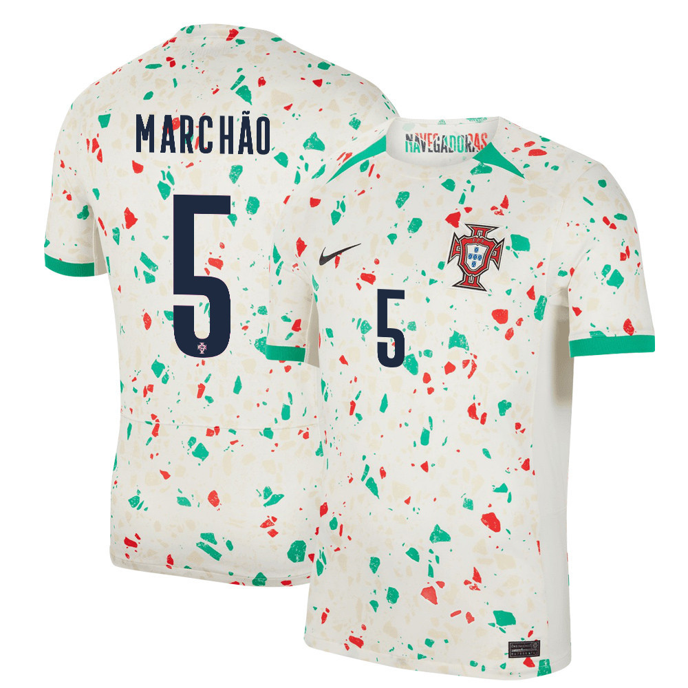 Joana Marcho 5 Portugal Women's National Team 2023-24 World Cup Away Men Jersey