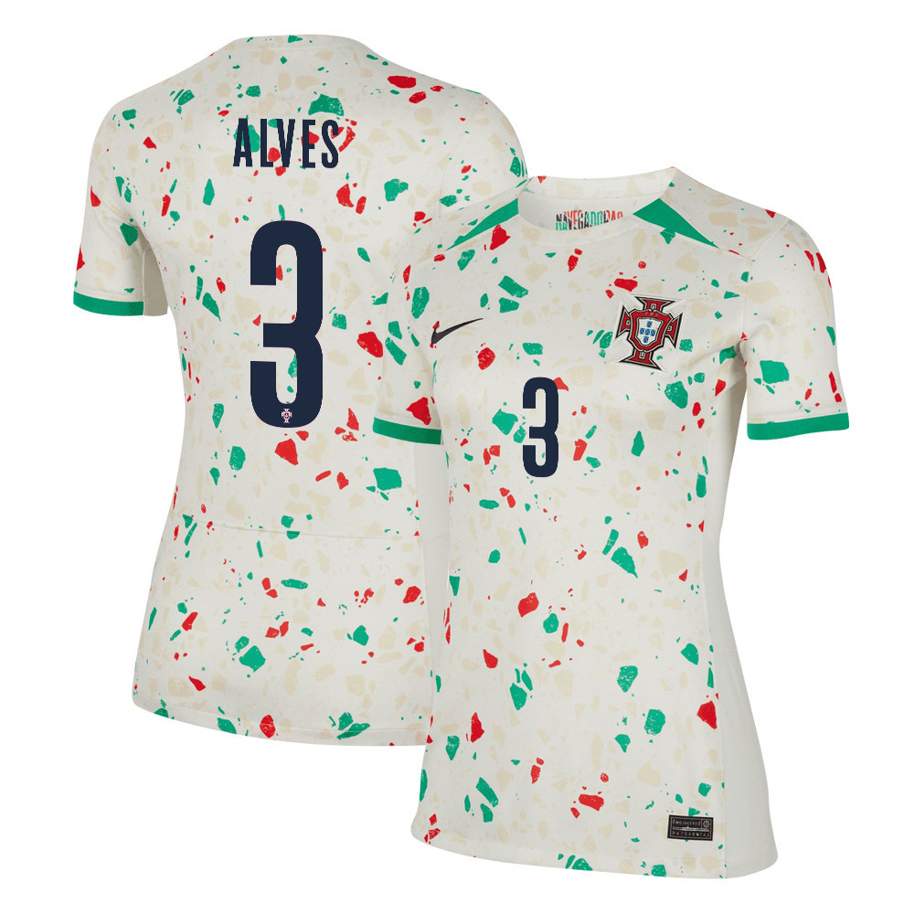 Lcia Alves 3 Portugal Women's National Team 2023-24 World Cup Away Women Jersey