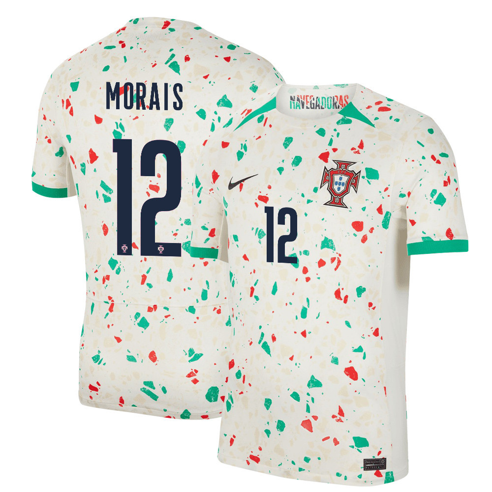 Patrcia Morais 12 Portugal Women's National Team 2023-24 World Cup Away Men Jersey