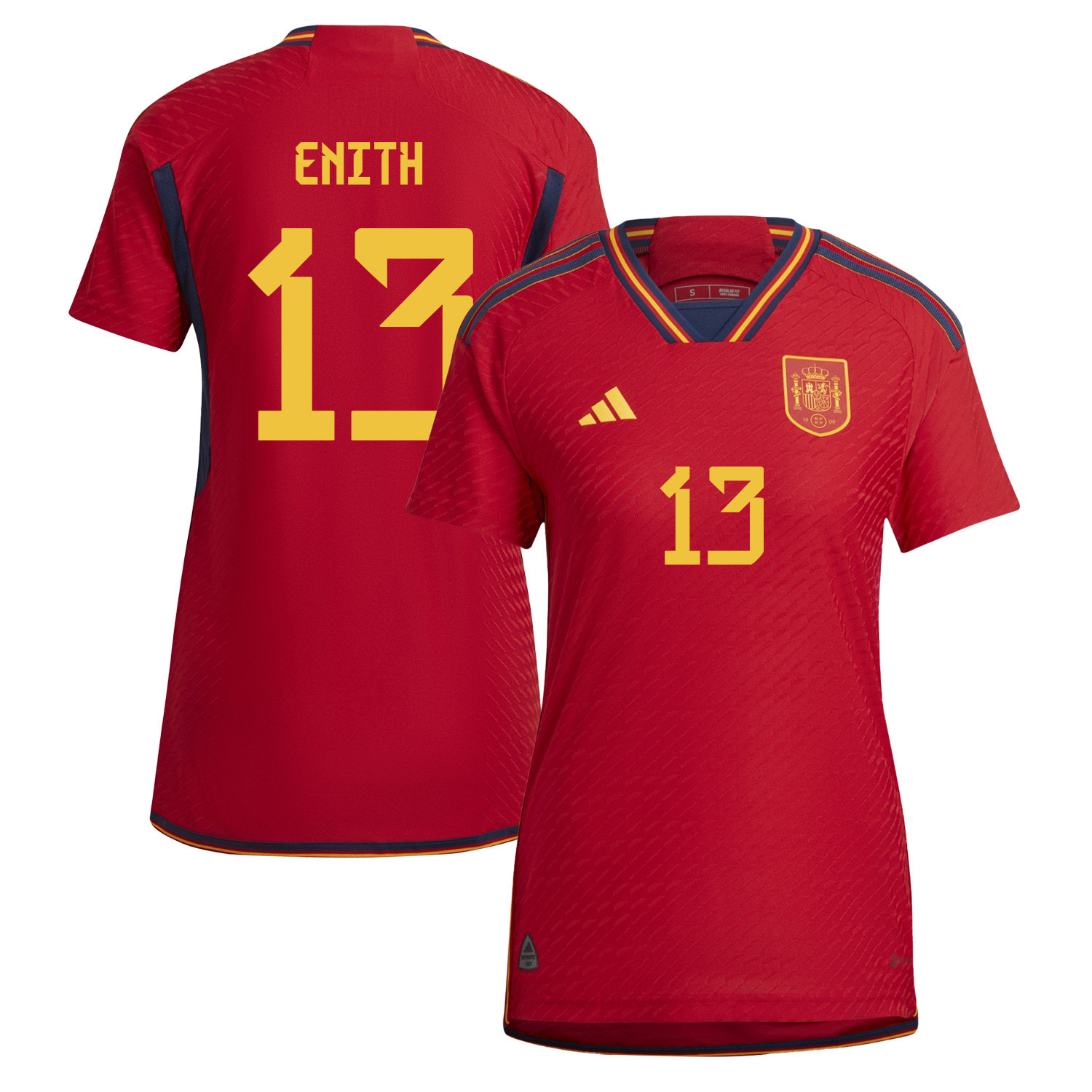Enith Saln 13 Spain Women's National Team 2023-24 World Cup Home Women Jersey