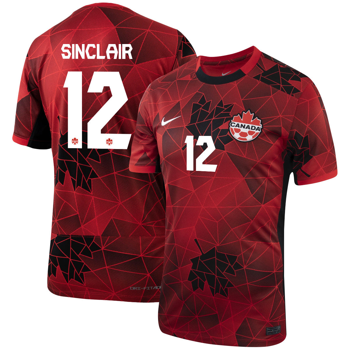 Christine Sinclair 12 Canada Women's National Team 2023-24 World Cup Home Men Jersey