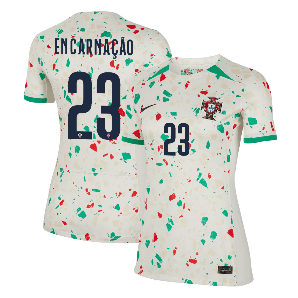 Telma Encarnao 23 Portugal Women's National Team 2023-24 World Cup Away Women Jersey