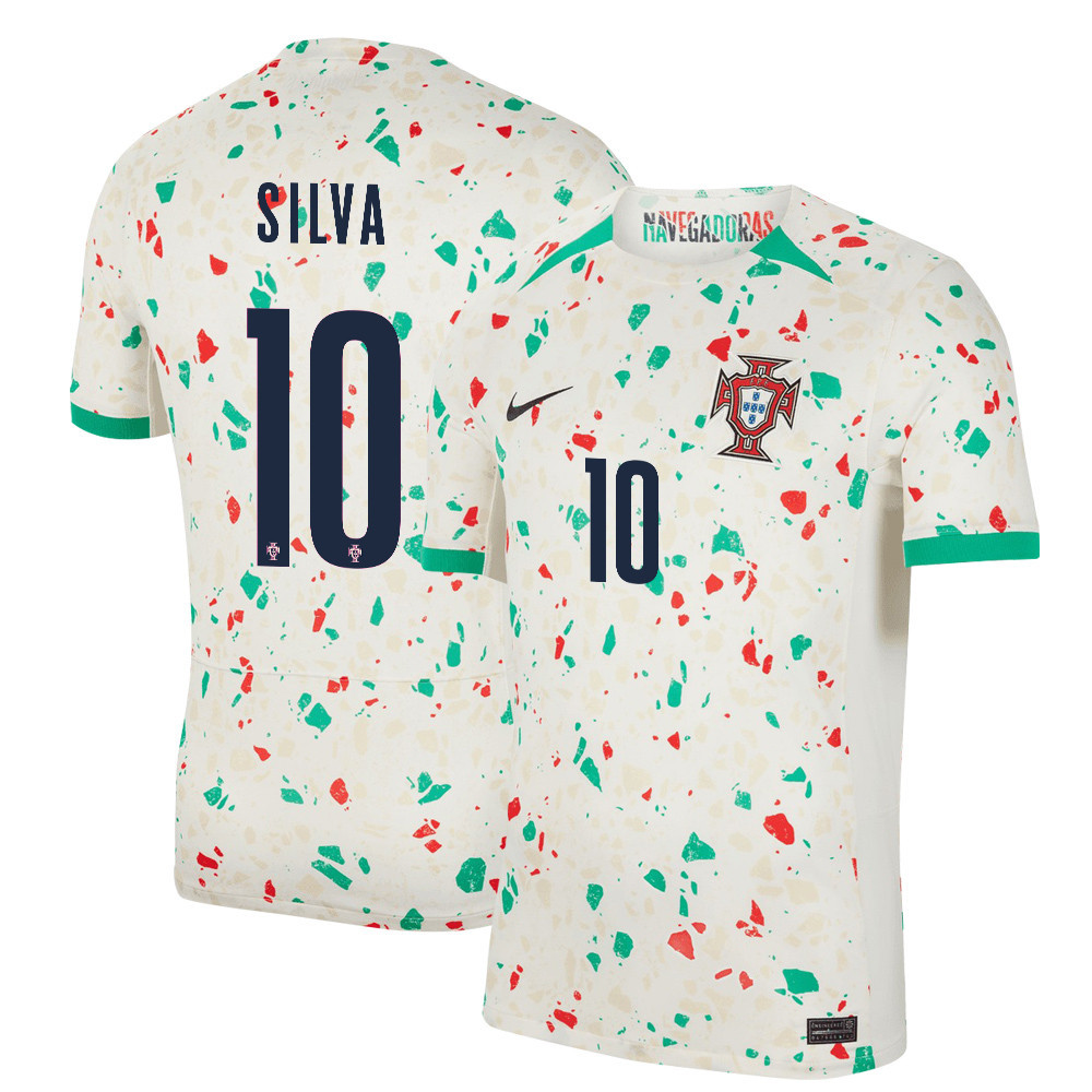 Jssica Silva 10 Portugal Women's National Team 2023-24 World Cup Away Men Jersey