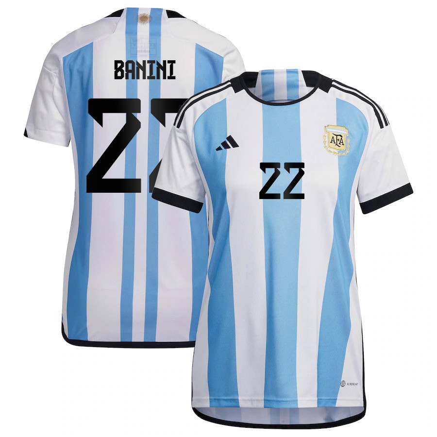 Estefana Banini 22 Argentina Women's National Team 2023-24 World Cup Home Women Jersey