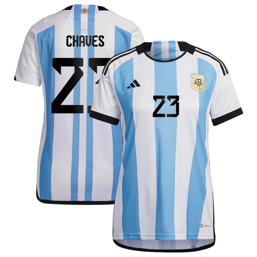 Abigal Chaves 23 Argentina Women's National Team 2023-24 World Cup Home Women Jersey