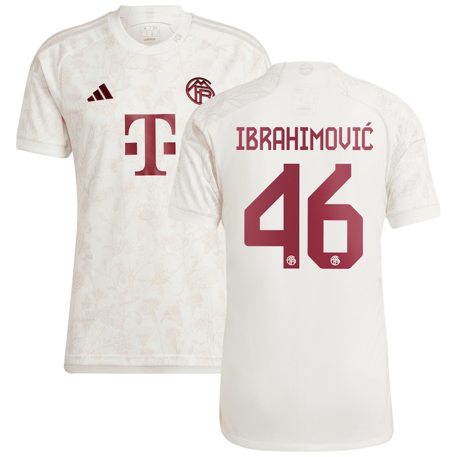 Arijon Ibrahimovic 46 Bayern Munich 2023/24 Third Men Jersey – White