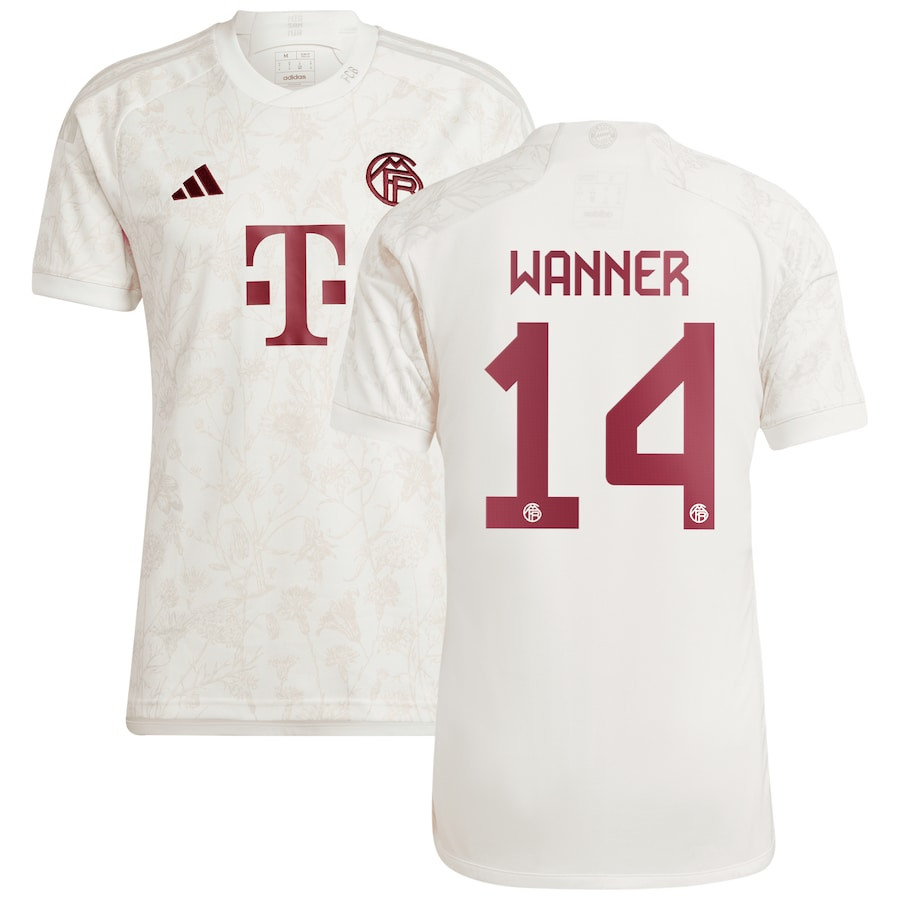 Paul Wanner 14 Bayern Munich 2023/24 Third Men Jersey – White