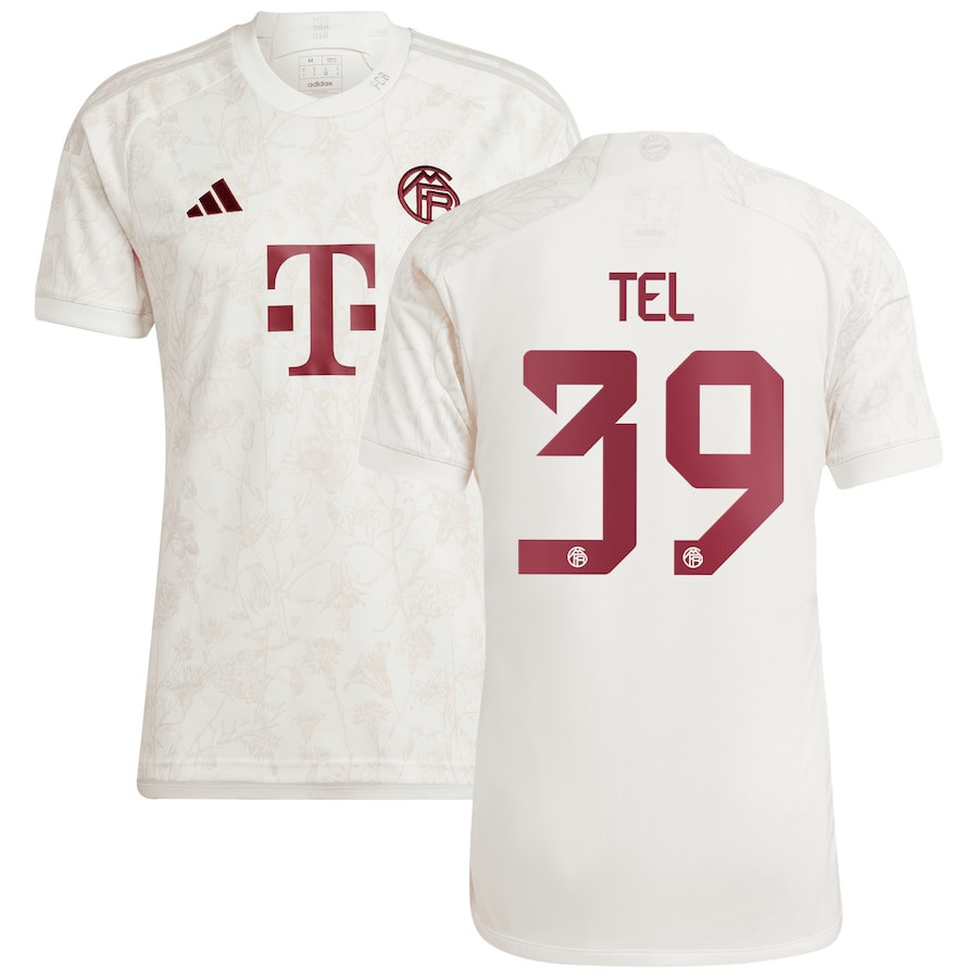 Mathys Tel 39 Bayern Munich 2023/24 Third Men Jersey – White