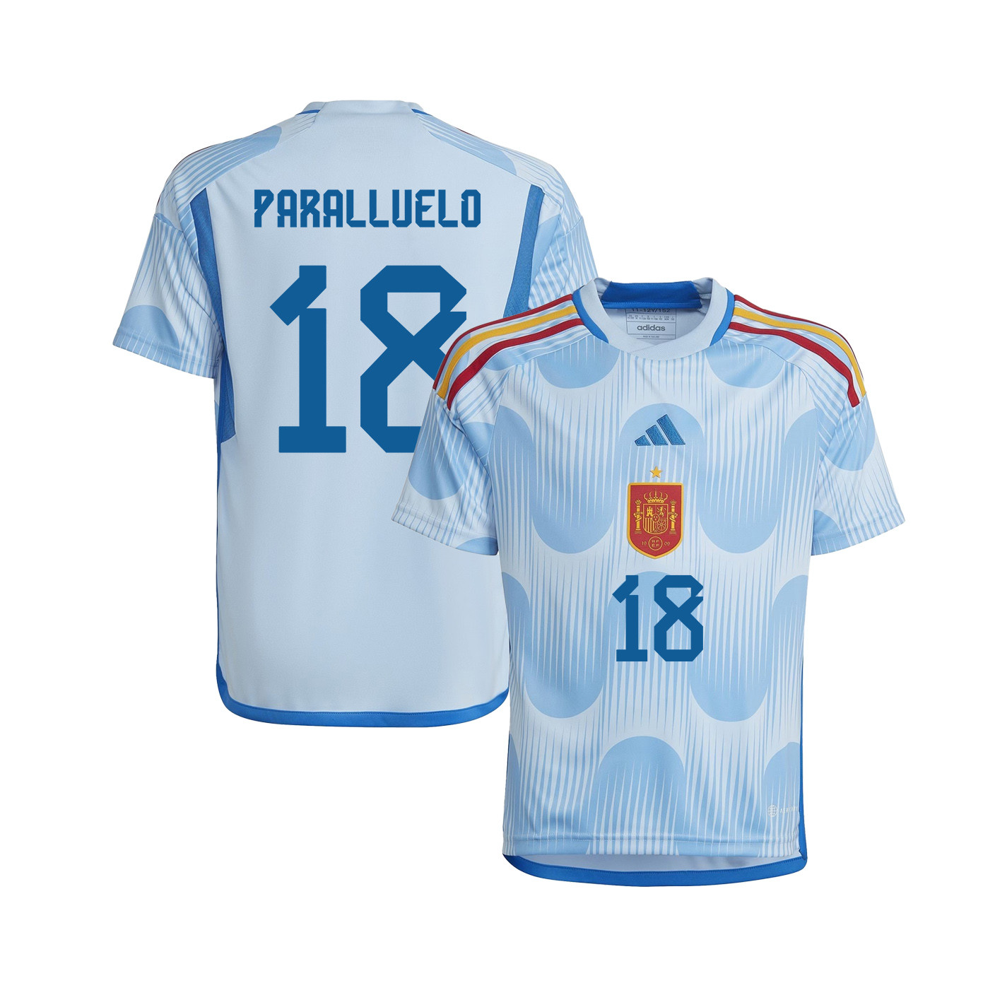Salma Paralluelo 18 Spain 1 Star Women's National Team 2023-24 World Cup Away Jersey, YOUTH