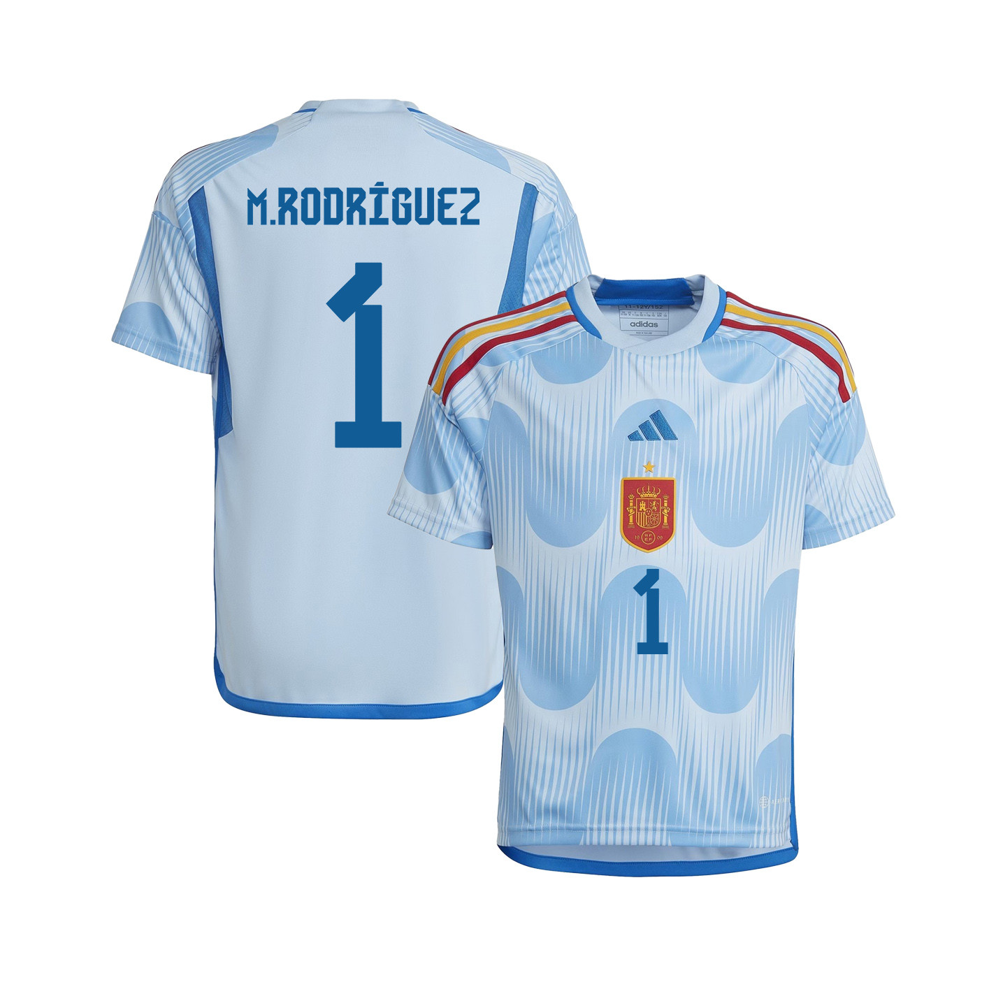 Misa Rodrguez 1 Spain 1 Star Women's National Team 2023-24 World Cup Away Jersey, YOUTH