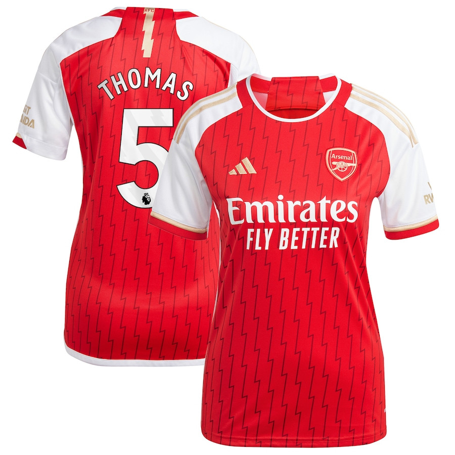 Thomas Partey 5 Arsenal 2023/24 Home Women Jersey – Red