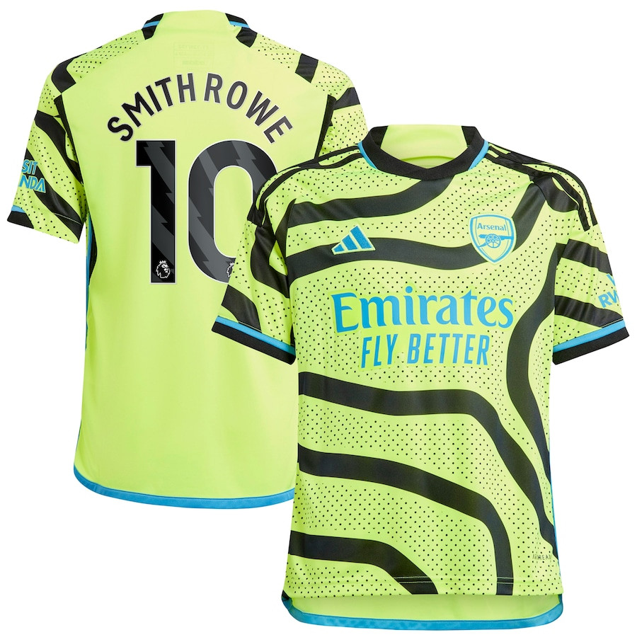 Emile Smith Rowe 10 Arsenal 2023/24 Away Youth Jersey – Yellow