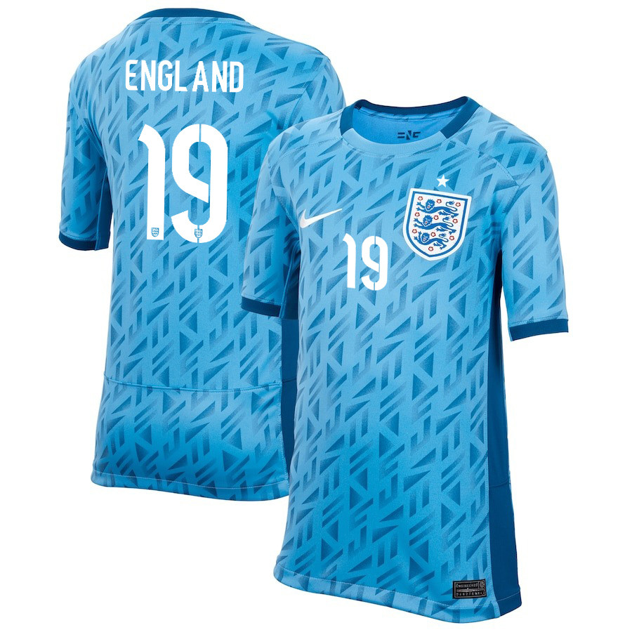 Bethany England 19 England 1 Star Women's National Team 2023-24 World Cup Away Jersey, YOUTH