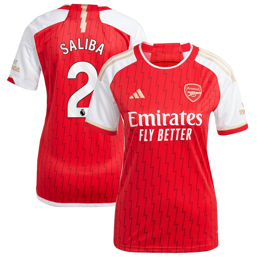 William Saliba 2 Arsenal 2023/24 Home Women Jersey – Red