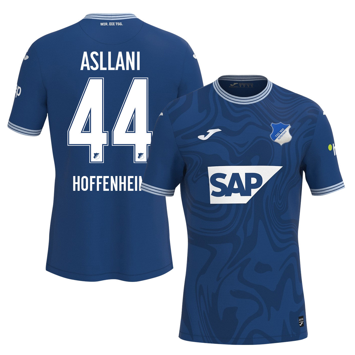Fisnik Asllani 44 TSG 1899 Hoffenheim 2023-24 Home Men Jersey – Blue