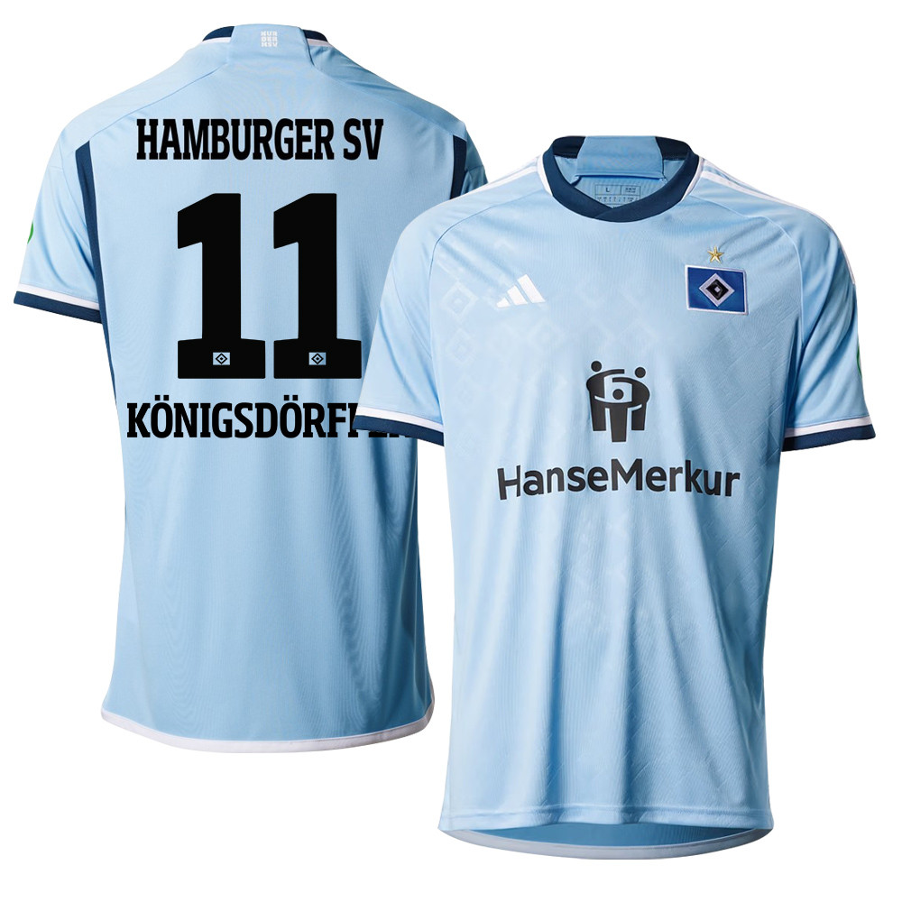 Ransford-Yeboah Knigsdrffer 11 Hamburger SV 2023-24 Away Men Jersey – Sky Blue