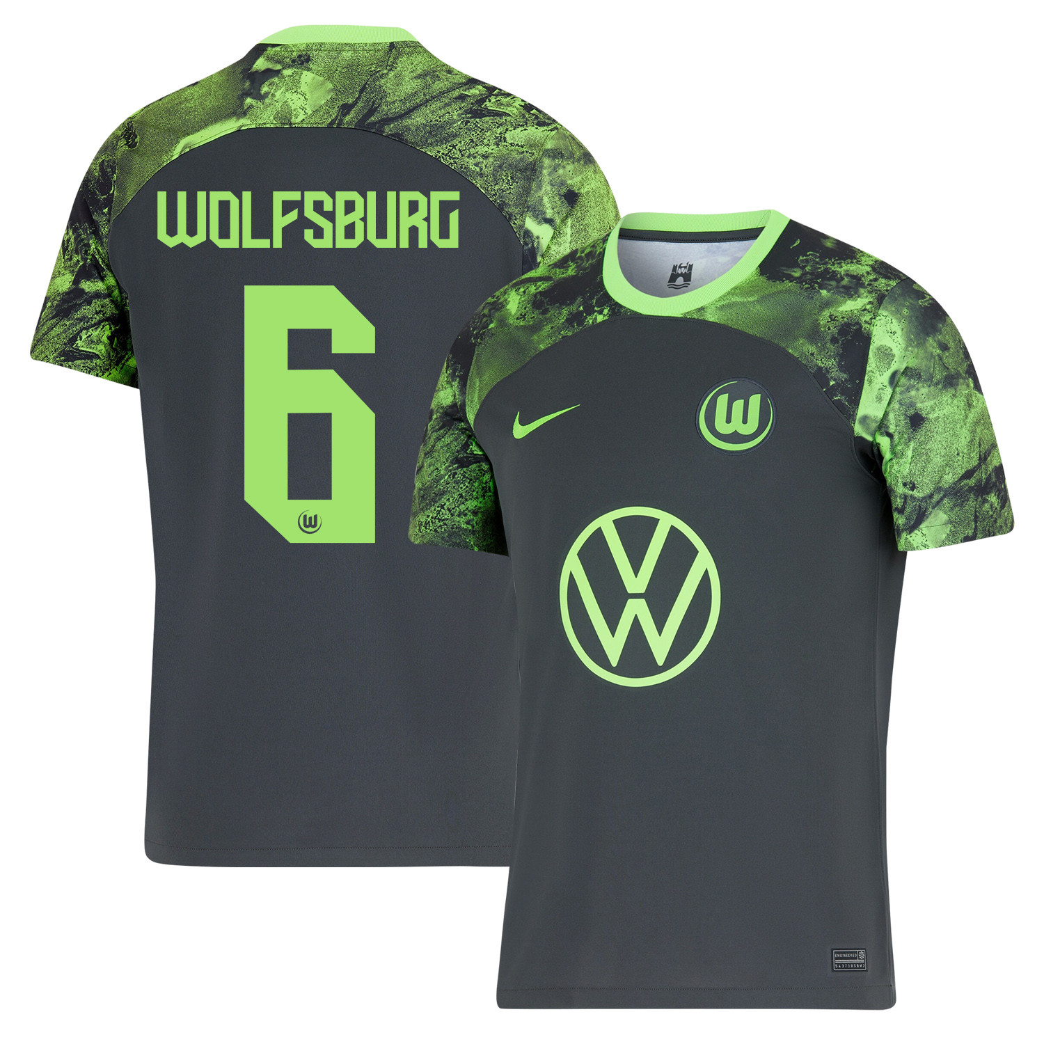 Aster Vranckx 6 VfL Wolfsburg 2023-24 Away Men Jersey – Black