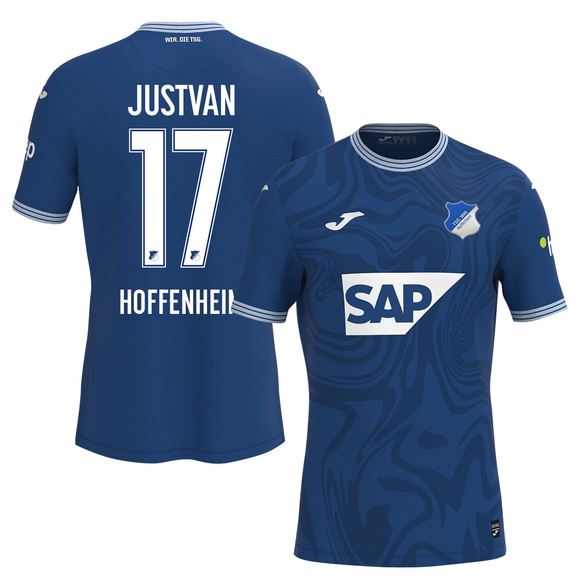 Julian Justvan 39 TSG 1899 Hoffenheim 2023-24 Home Men Jersey – Blue