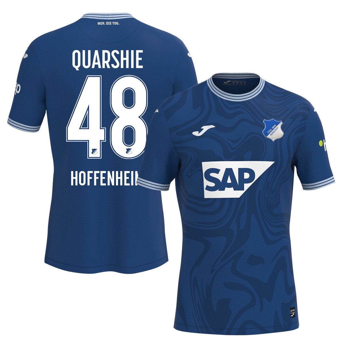 Joshua Quarshie 48 TSG 1899 Hoffenheim 2023-24 Home Men Jersey – Blue