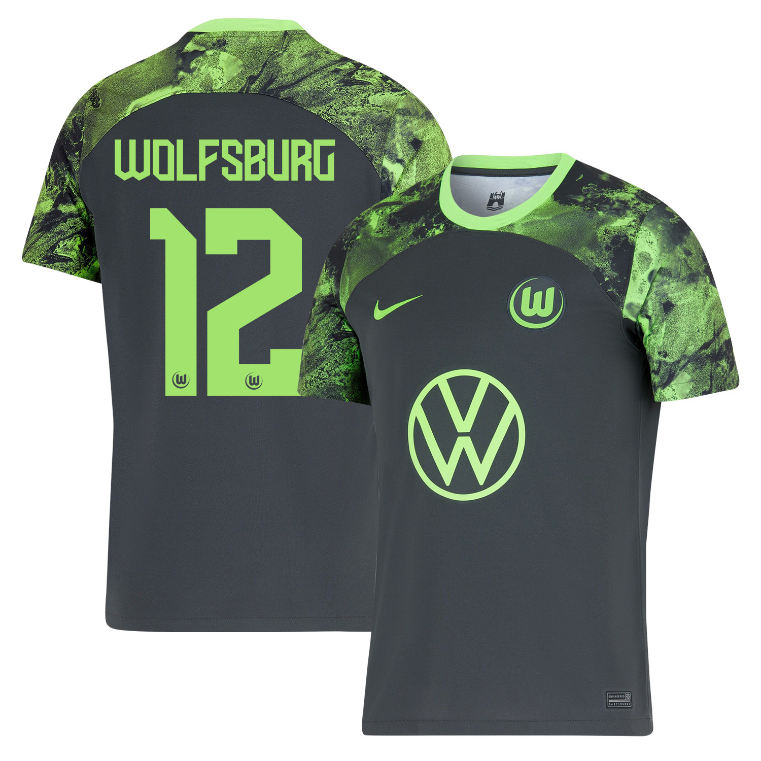 Pavao Pervan 12 VfL Wolfsburg 2023-24 Away Men Jersey – Black