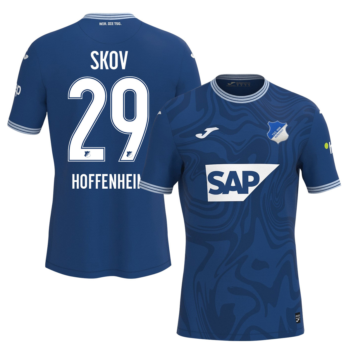 Robert Skov 29 TSG 1899 Hoffenheim 2023-24 Home Men Jersey – Blue
