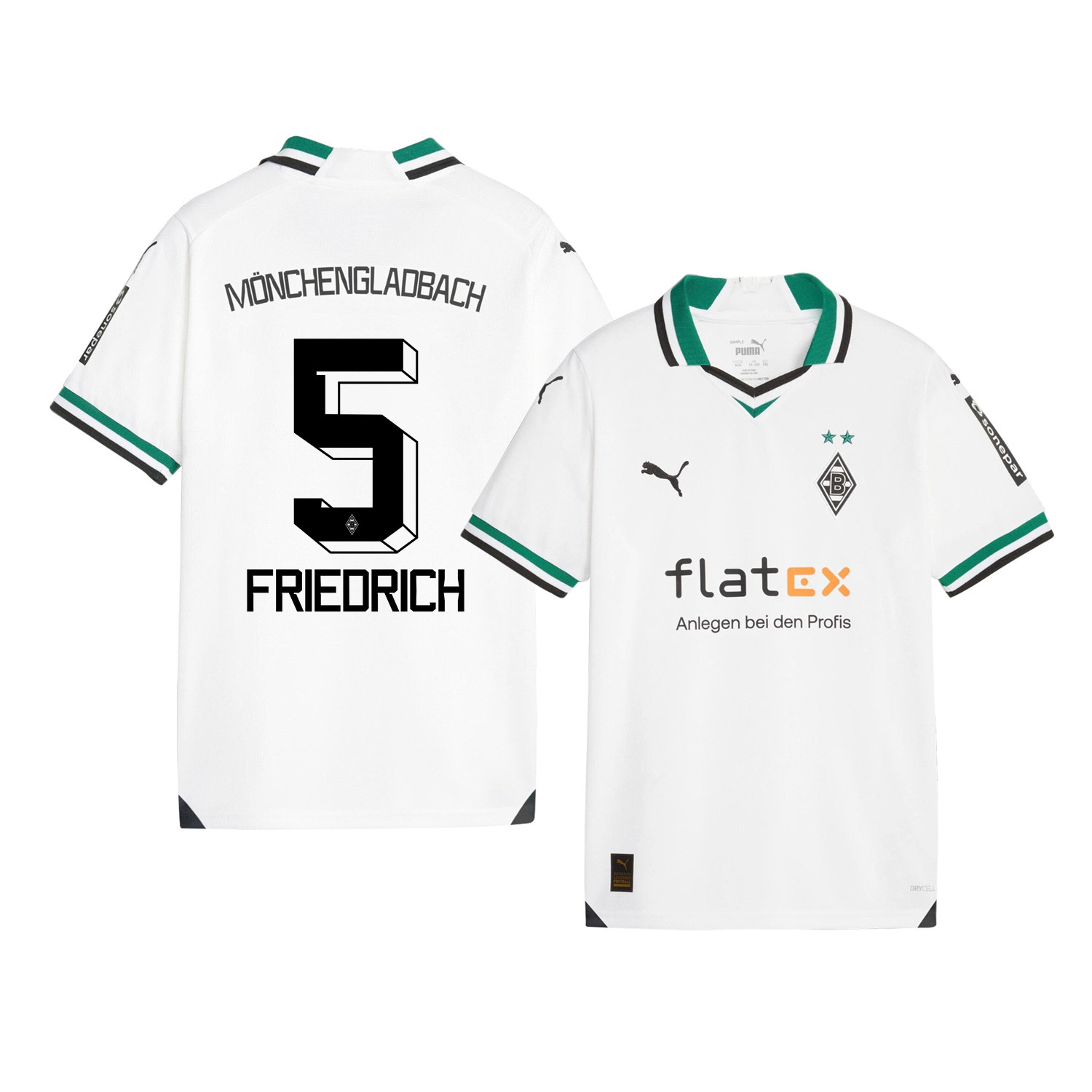 Marvin Friedrich 5 Borussia Mnchengladbach 2023-24 Home YOUTH Jersey – White