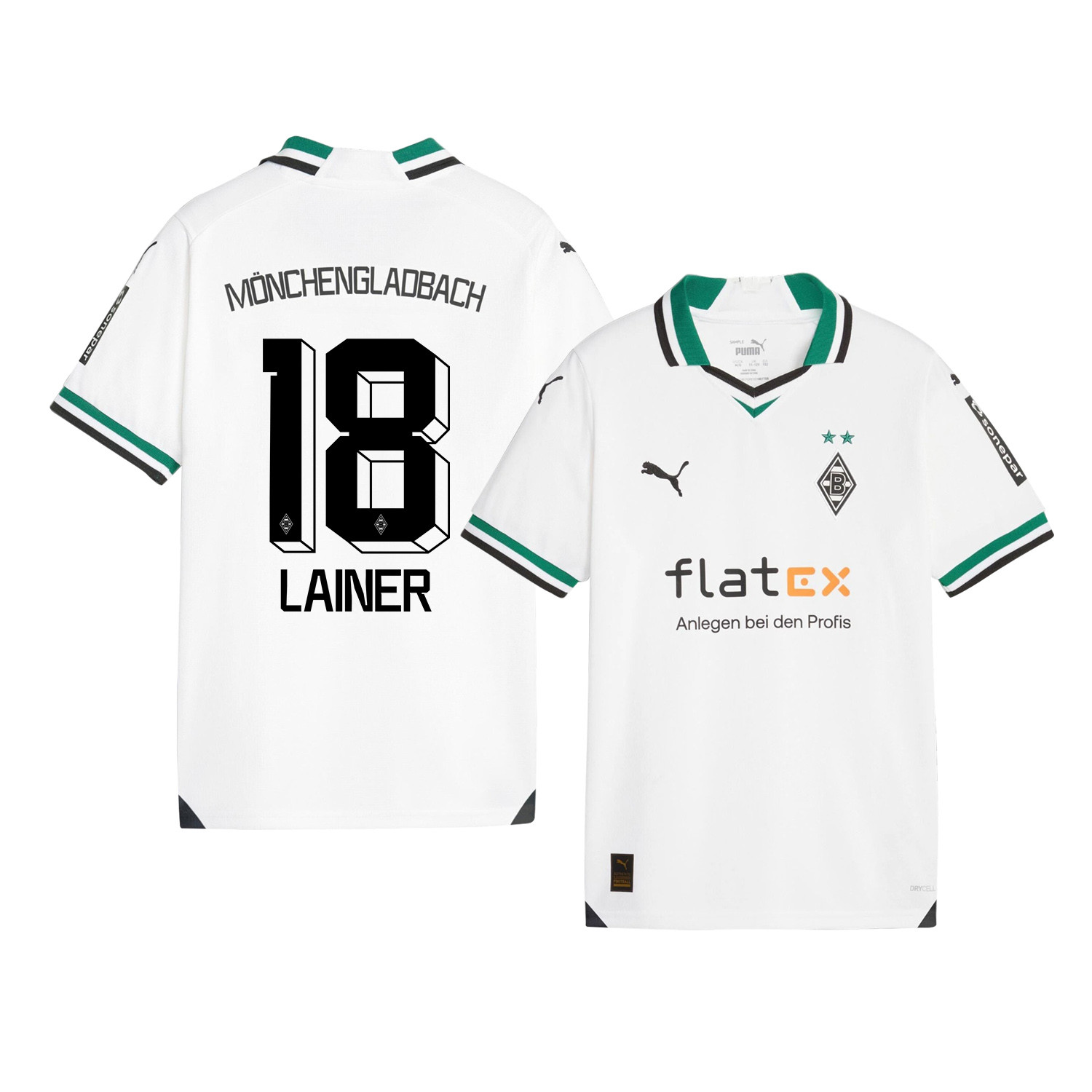 Stefan Lainer 18 Borussia Mnchengladbach 2023-24 Home YOUTH Jersey – White