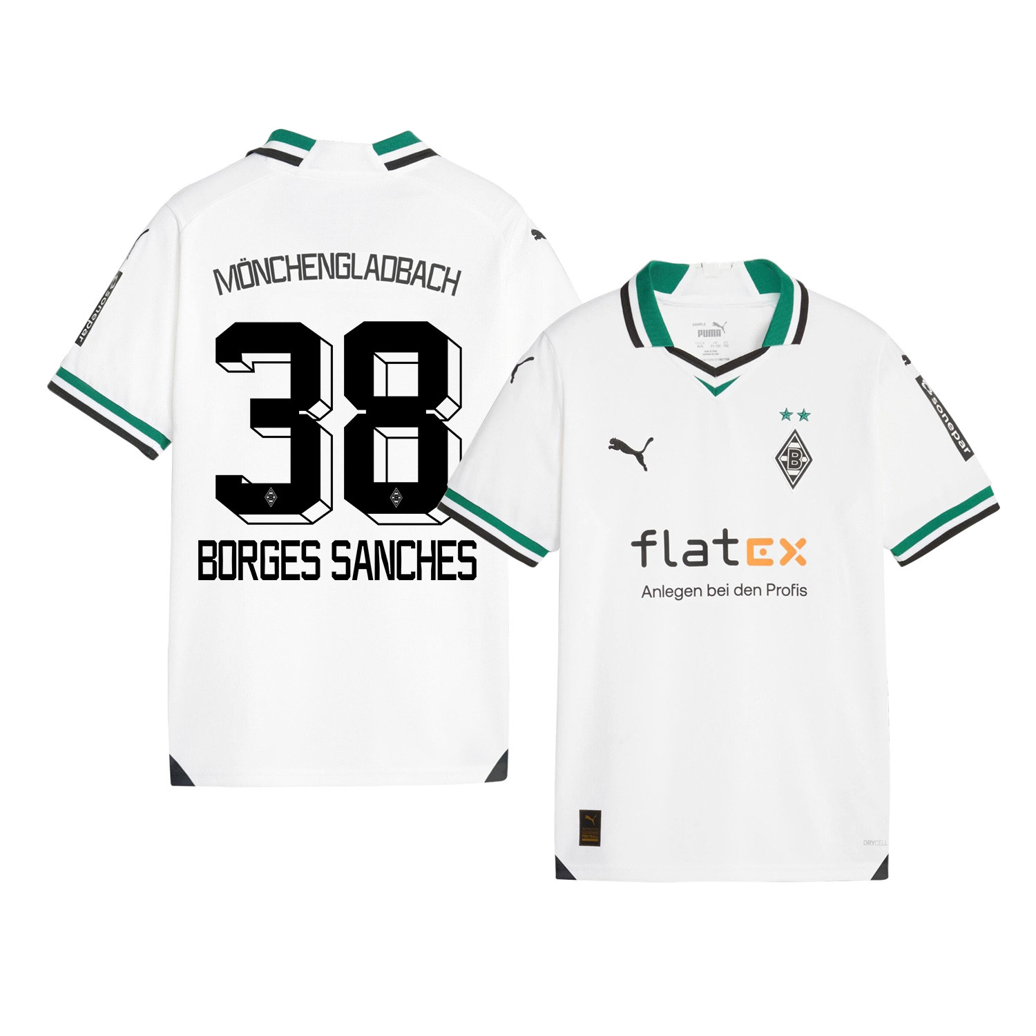 Yvandro Borges Sanches 38 Borussia Mnchengladbach 2023-24 Home YOUTH Jersey – White