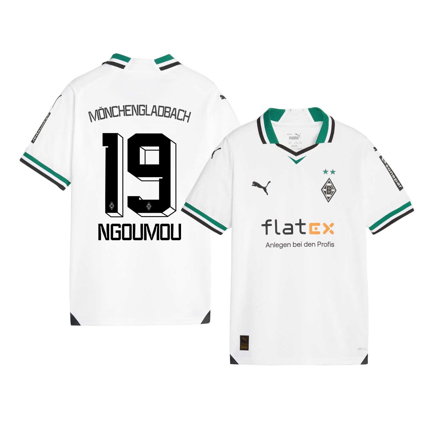 Nathan Ngoumou 19 Borussia Mnchengladbach 2023-24 Home YOUTH Jersey – White