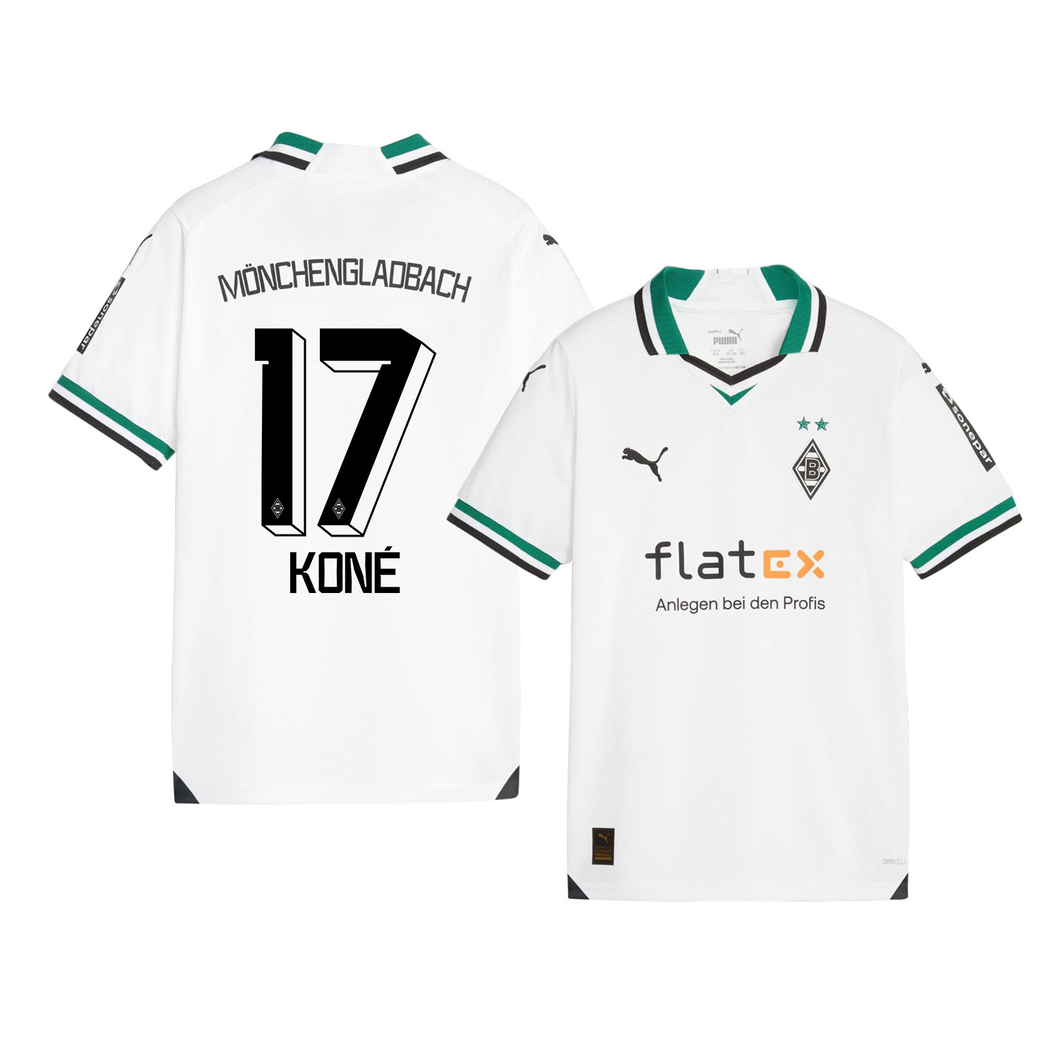 Manu Kon 17 Borussia Mnchengladbach 2023-24 Home YOUTH Jersey – White