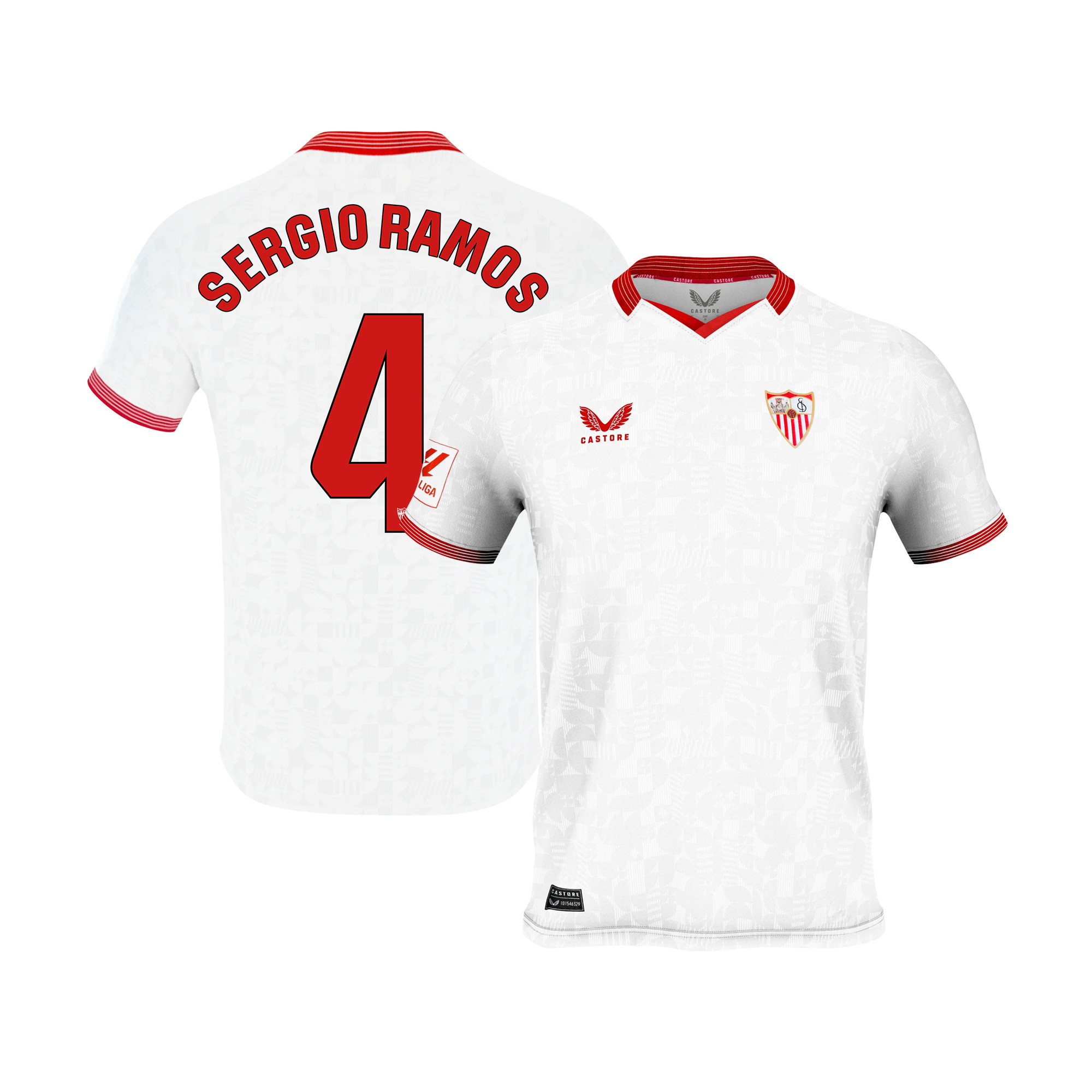 Sergio Ramos 4 Sevilla 2023-24 Home Jersey – Youth Jersey