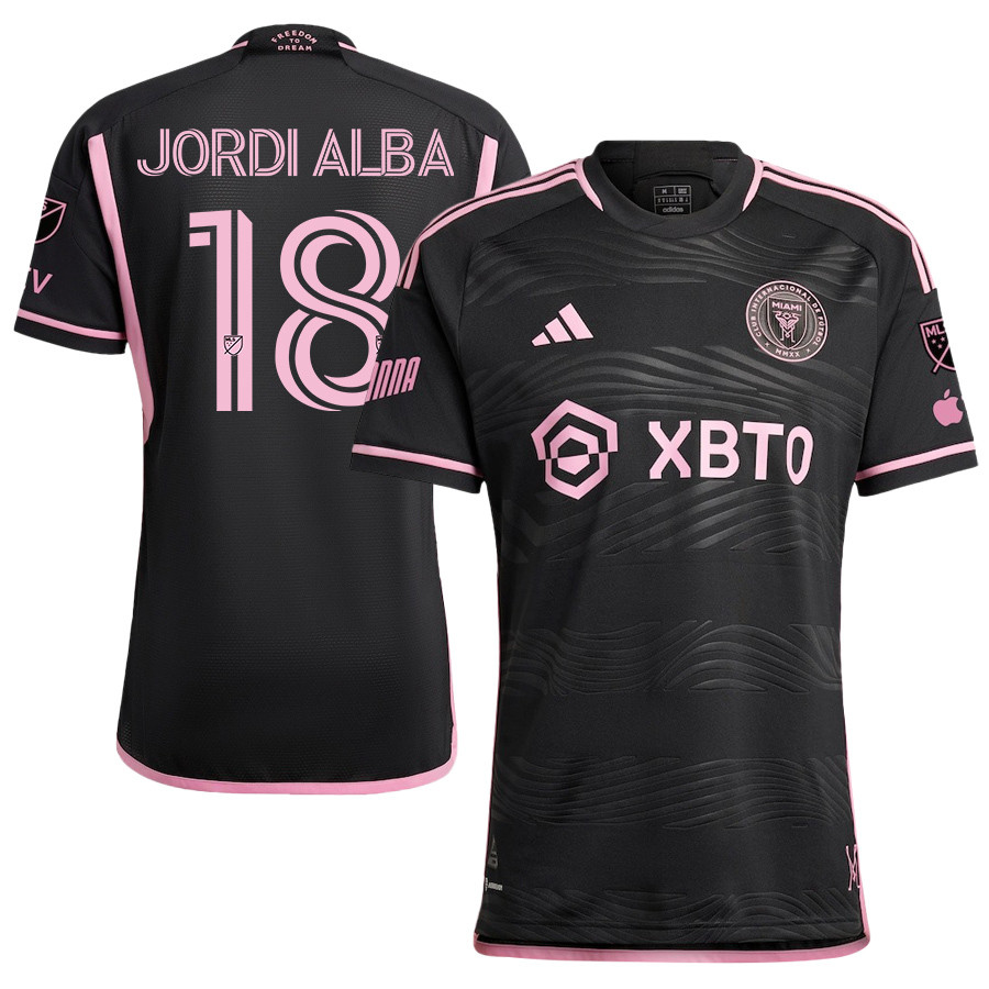 Jordi Alba 18 Inter Miami FC 2023/24 Men Jersey – Black