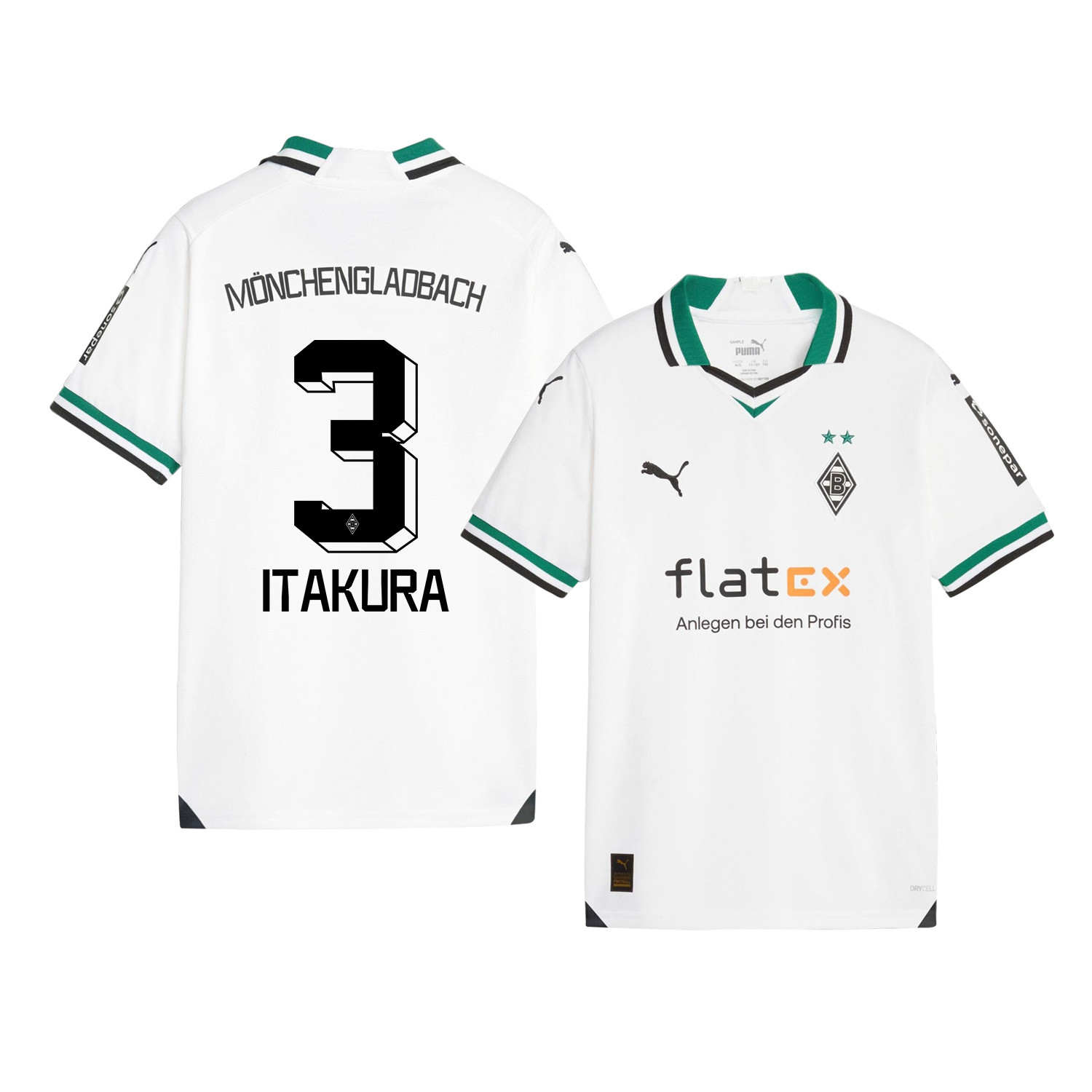 Ko Itakura 3 Borussia Mnchengladbach 2023-24 Home YOUTH Jersey – White
