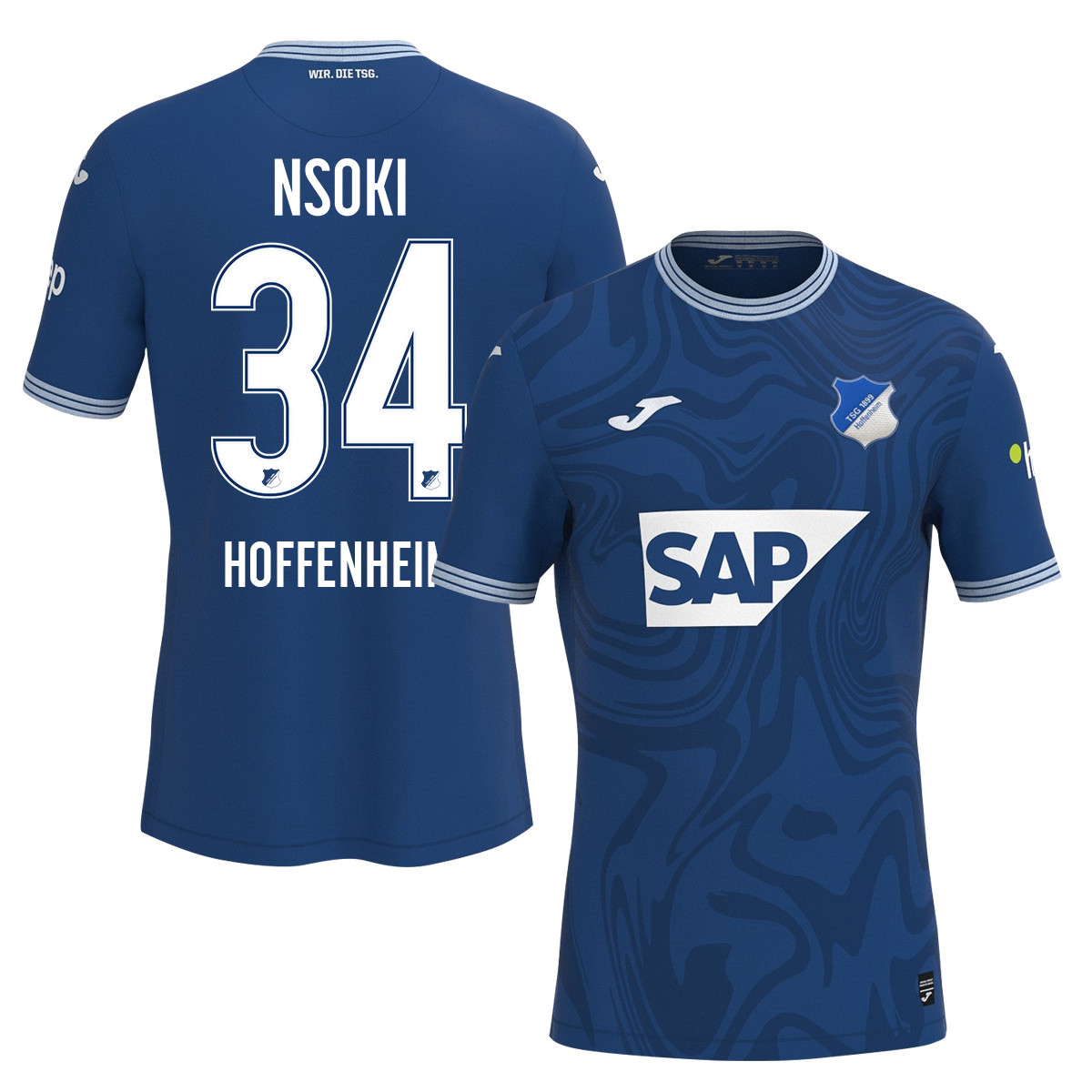 Stanley Nsoki 34 TSG 1899 Hoffenheim 2023-24 Home Men Jersey – Blue