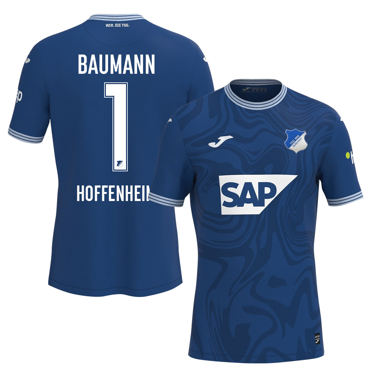 Oliver Baumann 1 TSG 1899 Hoffenheim 2023-24 Home Men Jersey – Blue