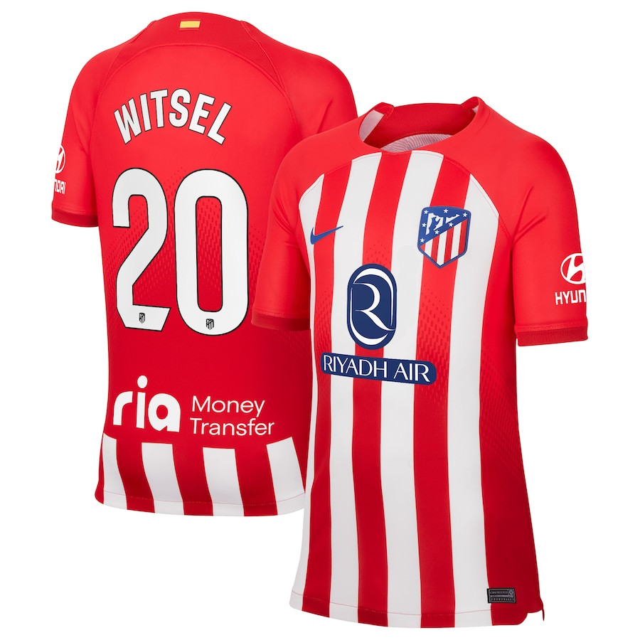 Axel Witsel 20 Atletico de Madrid 2023/24 Home Stadium YOUTH Jersey – Red